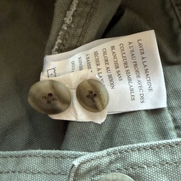 Redhead Mens Cargo Utility Shorts Khaki Green Size 38 Cotton Button Pockets - Picture 5 of 6